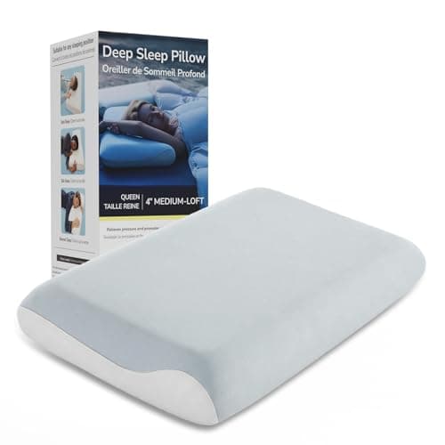 【Collection Hôtel】 Oreiller en mousse à mémoire de forme Queen Size, oreiller de lit ergonomique à 3 couches pour le soutien du cou, housse de refroidissement PCM, soulagement de la pression pour tout le sommeil...