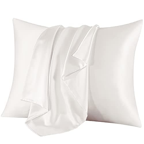 Jaciu 100% Silk Pillowcase, for Hair and Skin, Both Side Mulberry Silk Pillowcase 21 Momme 600 Thread Count with Hidden Zipper Hypoallergenic Soft...