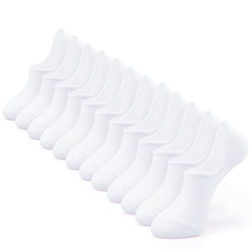 IDEGG No Show chaussettes femmes et hommes coupe basse cheville courte antidérapante athlétique course nouveauté décontracté Invisible doublure chaussettes