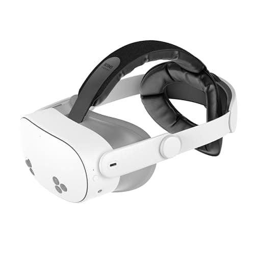 KIWI design K4 Sangle de tête, accessoires de casque VR pour Meta Oculus Quest 3/3S, sans batterie et support amélioré et sangle réglable et confortable