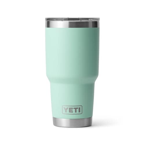 YETI Rambler Gobelet isotherme sous vide en acier inoxydable avec couvercle MagSlider, écume de mer, 30 oz