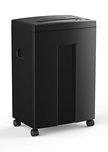 WOLVERINE 18-Sheet 60 Mins Running Time Cross Cut High Security Level P-4 Heavy Duty Paper/CD/Card Ultra Quiet Shredder for Home Office with 6...