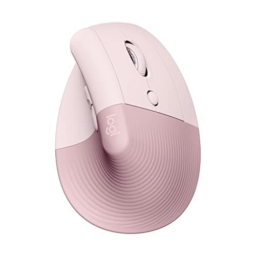 Logitech Lift Vertical Ergonomic Mouse, Wireless, Bluetooth or Logi Bolt USB Receiver, Quiet clicks, 6 Buttons, Compatible with...