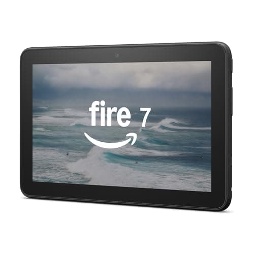 Tablette Amazon Fire 7 (modèle le plus récent), écran 7", lecture et visualisation, moins de 80 $ avec autonomie de 10 heures, 16 Go, noir