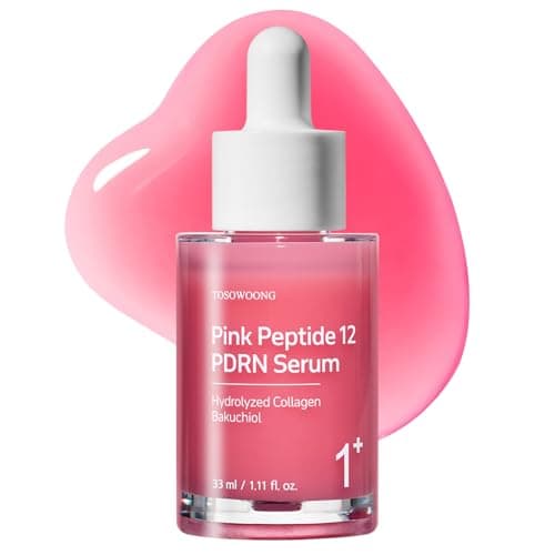 Sérum TOSOWOONG Pink Peptide 12 PDRN avec ADN de saumon PDRN 10 320 ppm, 12 peptides, Niacinamide, Éclat de la peau, Hydratant, Hydratant, Soin coréen,...