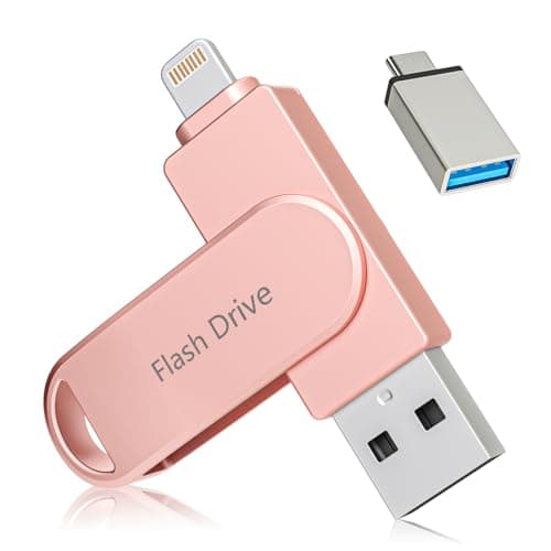 Apple MFi Certified 512GB Photo Stick, Flash Drive for iPhone Memory Stick for Photo/Video Backup Stick, High-Speed USB Stick iPhone Storage Drive...