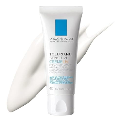 La Roche-Posay Toleriane Crème Visage Sensible SPF 30, Hydratant Quotidien Visage avec Protection UV, Apaise & Hydrate 48H, Avec Niacinamide,...
