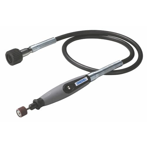 Fixation pour outil rotatif à arbre flexible Dremel avec poignée confortable et câble de 36" de long - Graveur, polisseuse et mini ponceuse - Idéal pour la gravure de détails sur métal,...