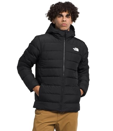 THE NORTH FACE Veste à capuche isolée Aconcagua pour hommes (taille standard et grande), TNF Black-NPF, Large