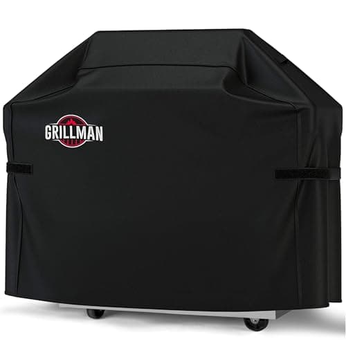 Housse de barbecue Grillman, housse de gril à gaz robuste pour Weber Spirit, Weber Genesis, Char Broil. Indéchirable et imperméable (52 L x 26 L x 43 H...