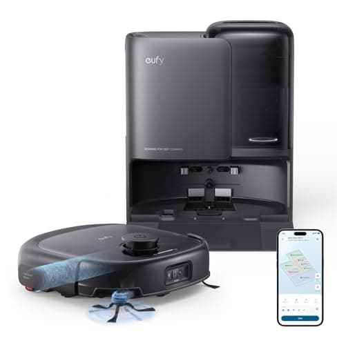 eufy Robot Vacuum E25, HydroJet System with Roller Mop, 20,000 Pa Turbo High Suction, All-in-One Robot Vacuum and Mop Combo for Home,...