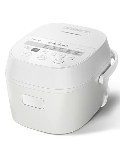 TOSHIBA Rice Cooker 5.5 Cup Uncooked – LED Display with 15 Cooking Functions, 3D Heating Technology, 24-Hr Delay Timer and Auto Keep Warm, Ceramic...