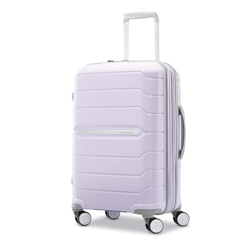 Samsonite Freeform Hardside Expandable with Double Spinner Wheels, Lilac, Carry-On 21-Inch, Freeform Hardside Expandable with Double Spinner Wheels