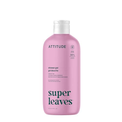 Nettoyant pour le corps ATTITUDE, fabriqué au Canada, gel douche vérifié par l'EWG, testé dermatologiquement, à base de plantes et de minéraux, produits de soins personnels végétaliens,...