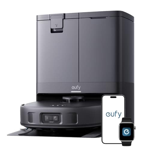 eufy X10 Pro Omni Robot Vacuum and Mop with 8,000 Pa Suction, Dual Mops with 12 mm Auto-Lift and Carpet Detection, AI Obstacle Avoidance Robot...
