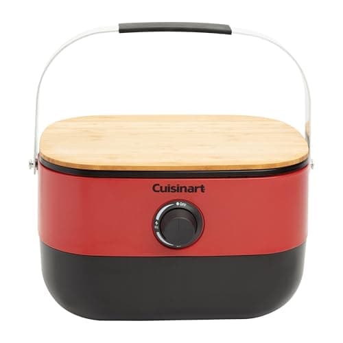 Barbecue portable Cuisinart Venture, gaz propane, compact, rouge (CGG-750C)