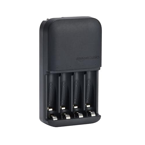 Amazon Basics Battery Charger for Rechargeable AA and AAA NiMh Batteries - NA Plug