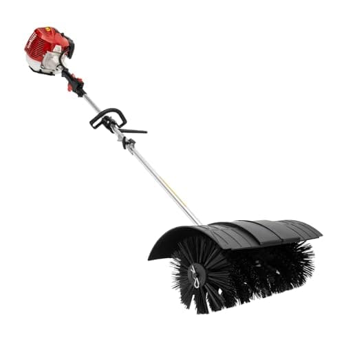 DCEHKR 52CC Grass Handheld Sweeper Power Broom for Artificial Turf, 2-Stroke Gas Powered Broom with Single Cylinder Grass Power Brush Suitable for...