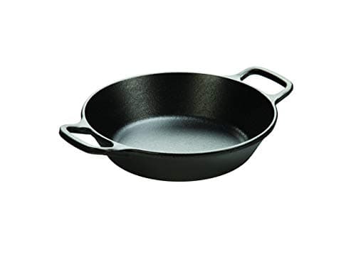 Lodge L5RPL3 Round Cast Iron Pan 8", Black