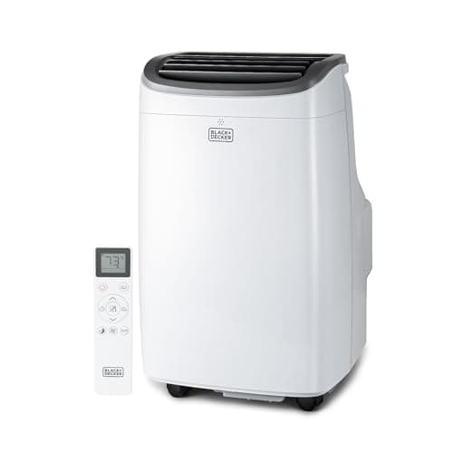 BLACK+DECKER 10,000 BTU Portable Air Conditioner up to 450 Sq.Ft. with Remote Control,White