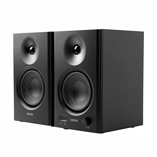 Edifier MR4 Powered Studio Monitor Speakers, 4" Active Near-Field Monitors Speaker - Black (Pair)