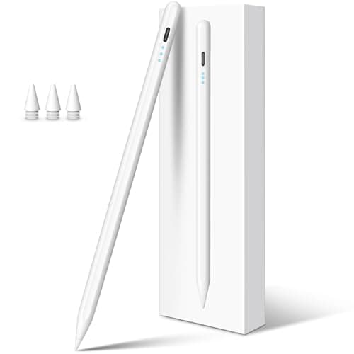 DIGIROOT Fast Charge iPad Pencil for Apple with Palm Rejection Tilt Sensitivity for 2018-2025 Stylus Pen for iPad 6/7/8/9/10/11, iPad Air...