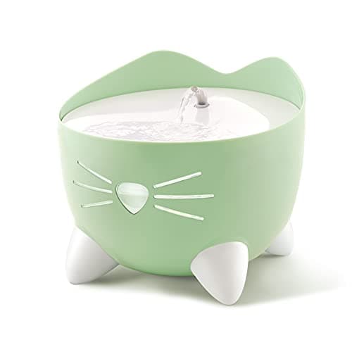 Catit PIXI Cat Water Fountain, 2.5 L, Mint Green, Modern Cat Fountain, Silent Pump for Indoor Cats, Different Flow Settings, Fontaine Pour Chat,...