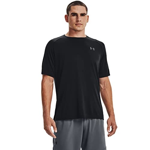 Under Armour T-shirt à manches courtes Tech 2.0 pour hommes, noir (001)/graphite, grand