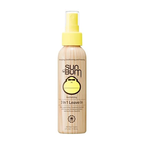 Sun Bum Beach Formula Spray après-shampooing 3 en 1 sans rinçage, flacon pulvérisateur de 118 ml