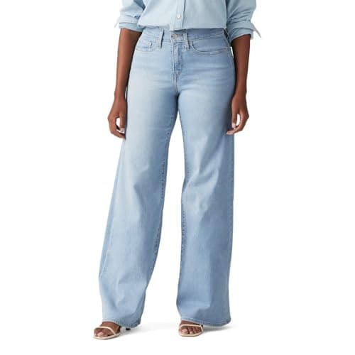 Levi's Jean 318 Shaping Wide Leg pour femme (également disponible en version Plus), grand verre d'eau, 28