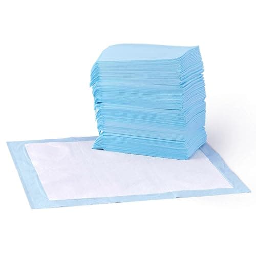 Amazon Basics Absorbent, Leak-Proof Dog and Puppy Pee Pads with 5-Layer Design and Quick-Dry Surface for Potty Training, Standard Absorbency,...