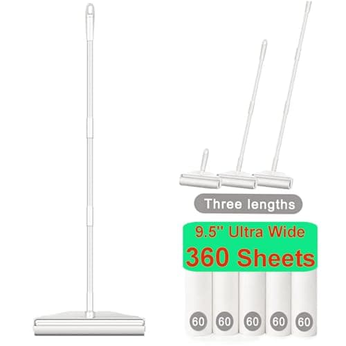 RIKMSS Lint Rollers Large, Wide Floor Carpet Cleaner Lint Rollers for Pet Hair Extra Sticky, Pet Hair Remover, Cat & Dog Hair Remover, Lint Remover...