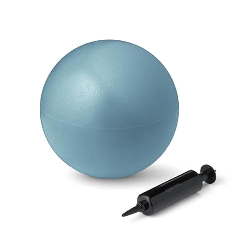 Amazon Basics Mini ballon de Pilates de 22,9 cm, ballon d'exercice anti-éclatement pour le yoga, l'entraînement de base, Aqua