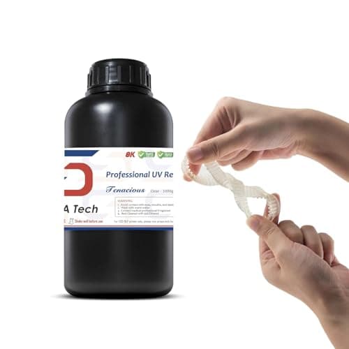 Siraya Tech Tenacious Imprimante 3D Résine flexible à durcissement UV 405 nm avec résistance photopolymère standard à haute résistance aux chocs...