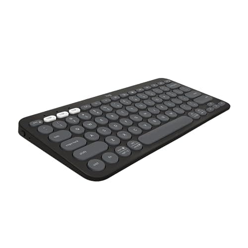 Logitech Pebble Keys 2 K380s, clavier sans fil Bluetooth multi-appareils avec raccourcis personnalisables, fin et portable...