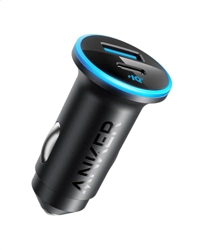 Adaptateur de chargeur de voiture Anker 323 USB-C, chargeur allume-cigare 52,5 W avec charge rapide PowerIQ 3.0 30 W pour iPhone 15...