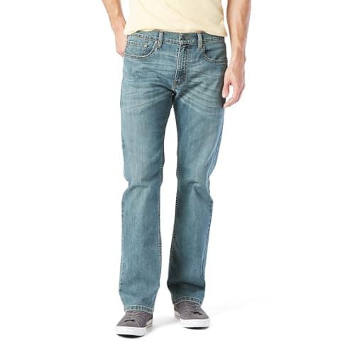 Signature by Levi Strauss & Co. Gold Men's Relaxed Fit Flex Jeans, Titan, 36W x 32L