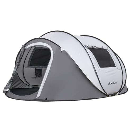EchoSmile Instant Pop Up Tent,4-6 Person CampingTent,Waterproof Sunshade Family Tent,Portable Lightweight Dome Tent for Outdoor Beach...