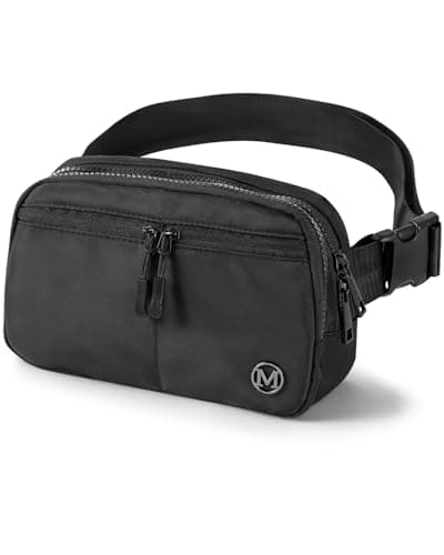 Mokzer Fanny Pack 2L Belt Bag Crossbody Waist Bag for Women Men with Adjustable Strap, 5-Zipper Pockets Waterproof Fanny Packs for Travel Running...