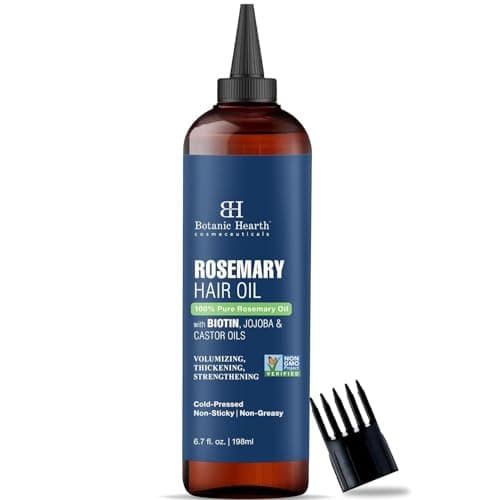 Botanic Hearth Rosemary Oil for Hair Growth | Strengthening Biotin, Jojoba, Castor Hair Growth Oil for frizzy hair | Dry, Damaged Scalp Treatment |...