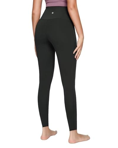 QUEENIEKE Legging d'entraînement pour femme taille haute, contrôle du ventre, pantalon de yoga pour la gym, la course et le fitness (noir de jais, XL)