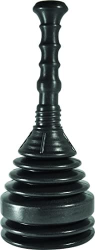 Master Plumber LX-83001 EF Mini Bellows Plunger, 5-in, for Sinks, Showers and Tub Drains, Durable Construction