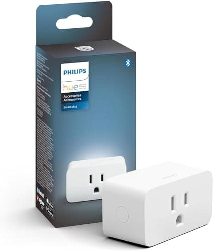 Philips Hue Smart Plug, White - 1 Pack - Turns Any Light Into a Smart Light - Control with Hue App - Compatible with Alexa, Google Assistant, and...