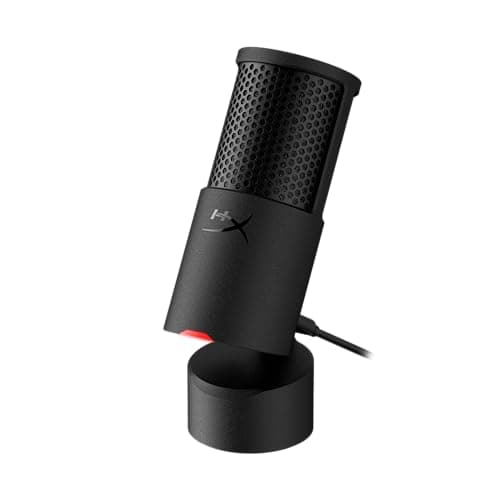 HyperX SoloCast 2 – Gaming USB Condenser Mic for PC, USB-C to USB-A, Built-in Pop Filter, Internal Shock Mount, Plug and Play, 24-bit / 96kHz,...