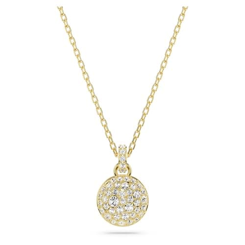 Pendentif Swarovski Meteora, transparent, finition dorée