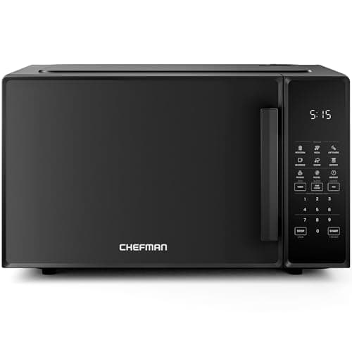 Chefman Countertop Microwave Oven 1.1 Cu. Ft., 1000 Watts with 10 Power Levels, 6 Cooking Presets with One-Touch Express Cook, Eco Mode, Child...