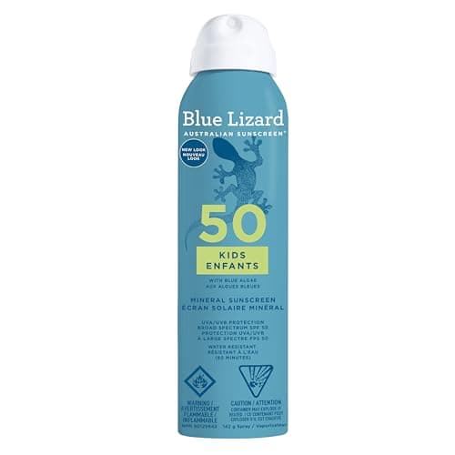 Blue Lizard Kids Mineral Sunscreen Spray SPF 50, with Zinc Oxide, 142 ml