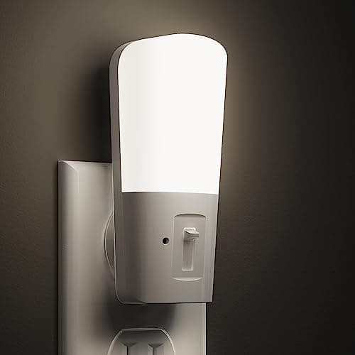 Veilleuse, LOHAS Veilleuse à intensité variable à brancher, Veilleuse du crépuscule à l'aube, Veilleuse à capteur de lumière marche/arrêt automatique, 1 W LED lumière du jour blanc 5000 K, Mini...