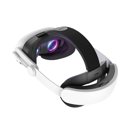 KIWI design K4 Boost Battery Head Strap for Meta Oculus Quest 3/3S, Adjustable VR Headband Accessories with Dual Charge, Extend Playtime & Reduce...