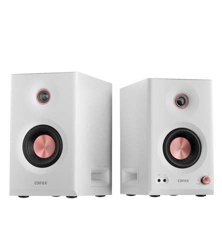 Edifier MR5 2.0 Studio Monitor Bookshelf Speakers, 110W(RMS), Hi-Res Audio, Bluetooth 6.0, 3-Way Active Design, Room Compensation, XLR/TRS/RCA...